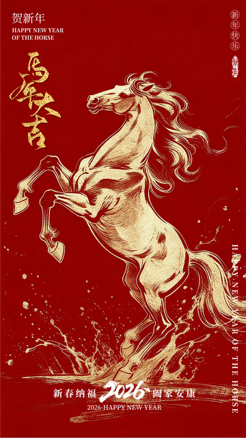 创意马年海报