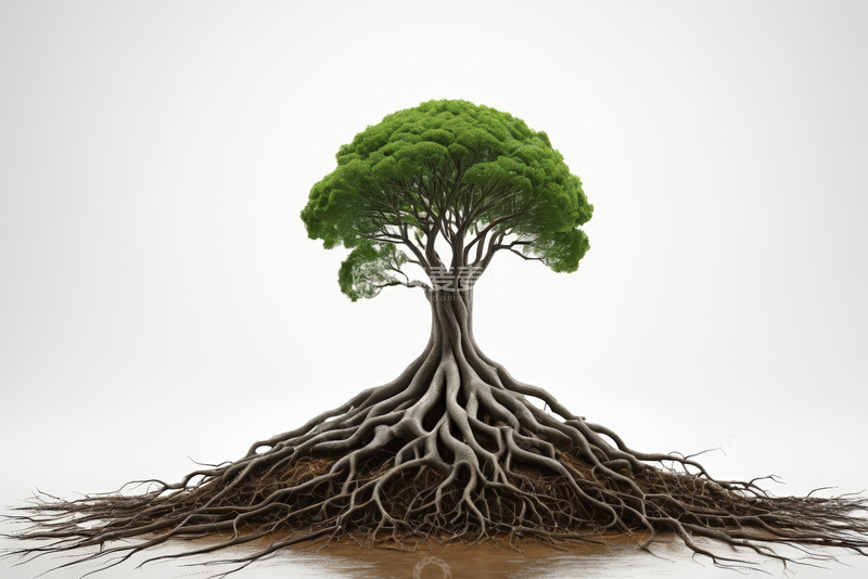 高清大图下载【趣麦麦图】绿色树木根系特写素材