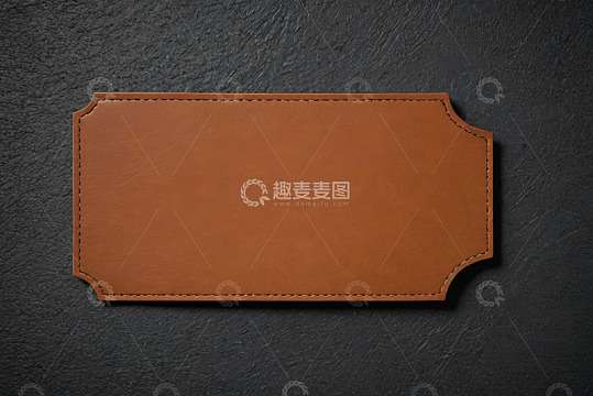 棕色皮革制品特写