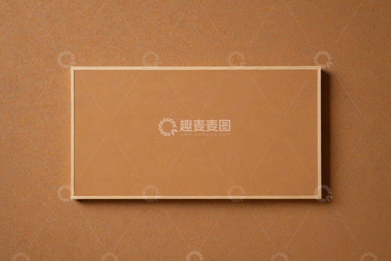 高清大图下载【趣麦麦图】棕色背景上的空白框架