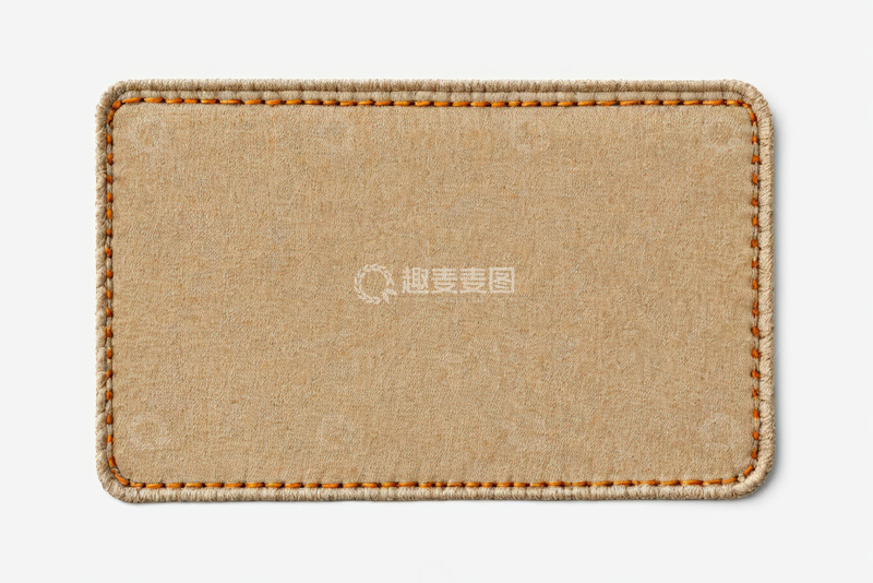 高清大图下载【趣麦麦图】棕色织物补丁纹理特写