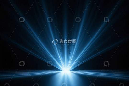 蓝色光线背景素材