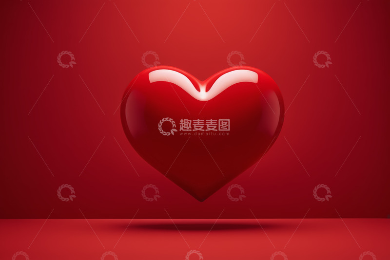 高清大图下载【趣麦麦图】红色心形图案素材