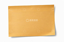 空白黄色横线信纸