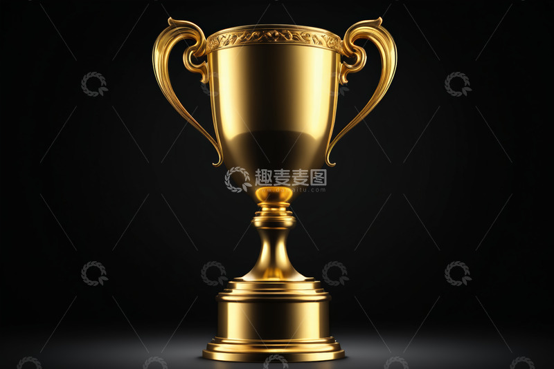 高清大图下载【趣麦麦图】金色奖杯特写
