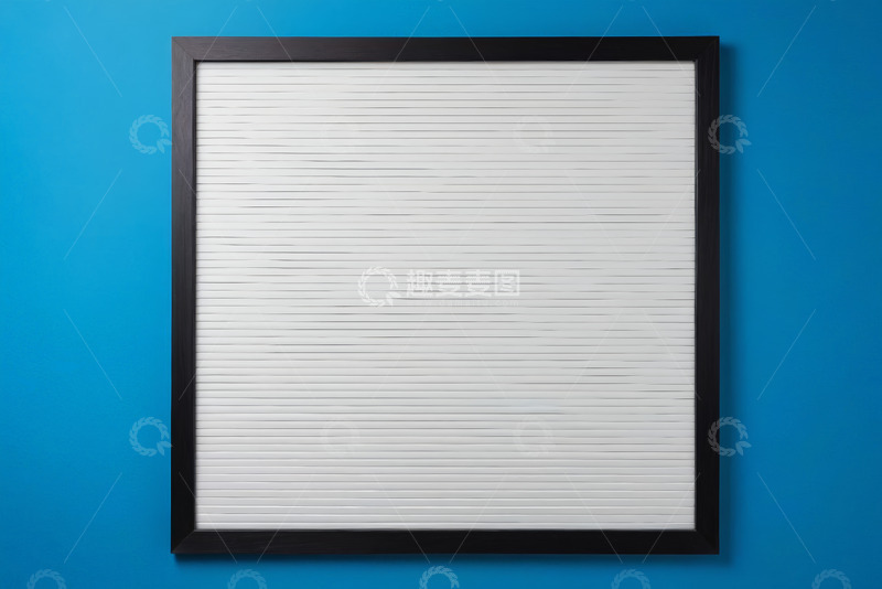 高清大图下载【趣麦麦图】蓝色背景白色条纹框架素材