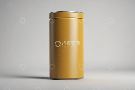 黄色圆柱形容器产品展示