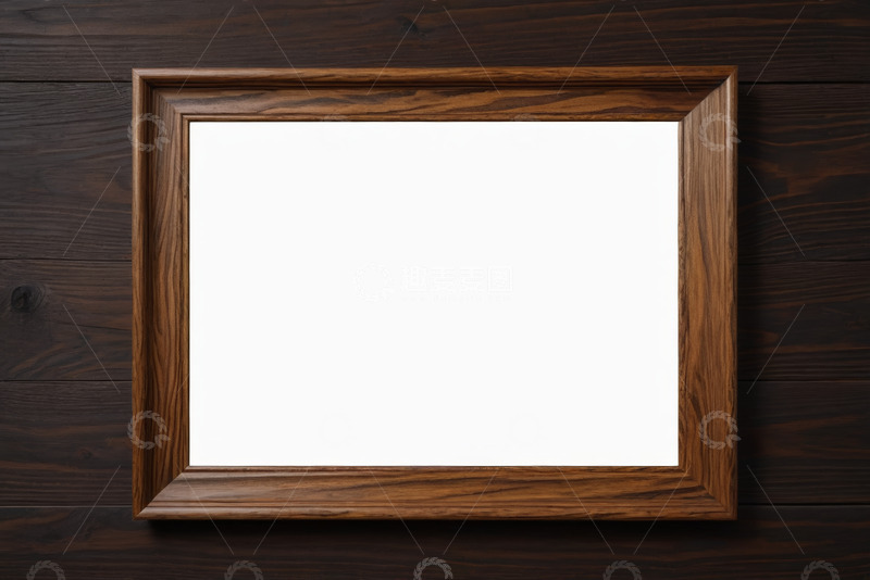 高清大图下载【趣麦麦图】木质框架配白色背景