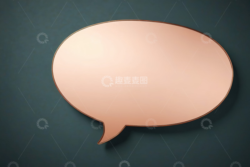 高清大图下载【趣麦麦图】金色聊天对话框背景图