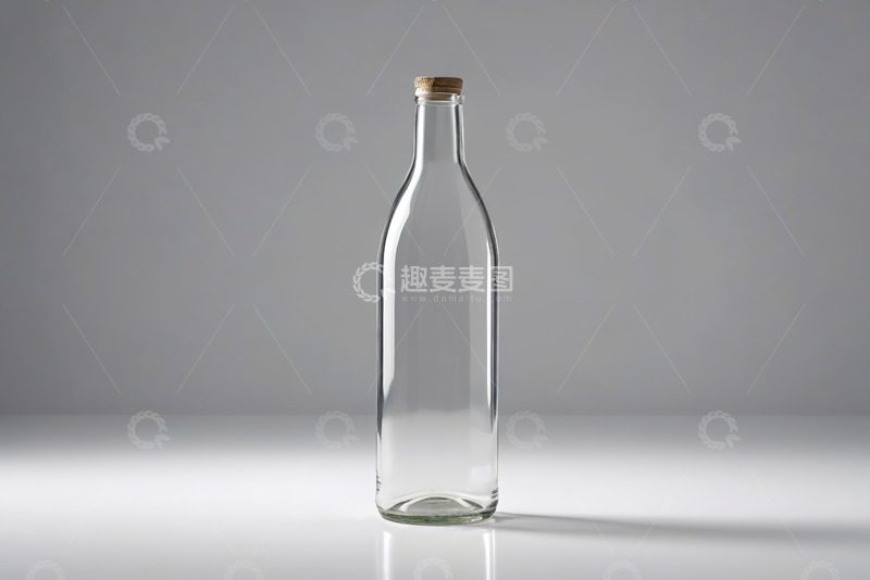 高清大图下载【趣麦麦图】透明玻璃瓶带软木塞静物