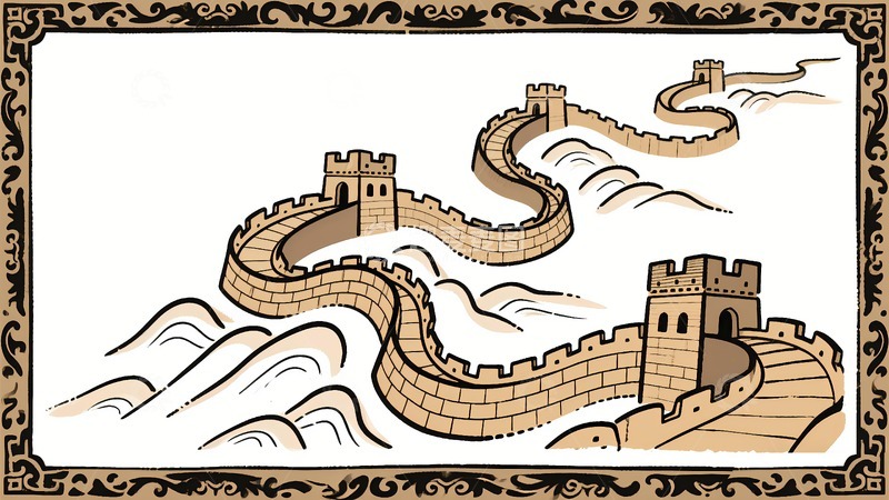 高清大图下载【趣麦麦图】延绵起伏的万里长城