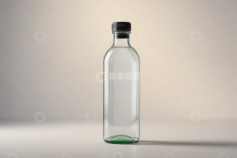 高清大图下载【趣麦麦图】透明玻璃瓶特写素材