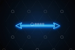 蓝色发光箭头设计素材