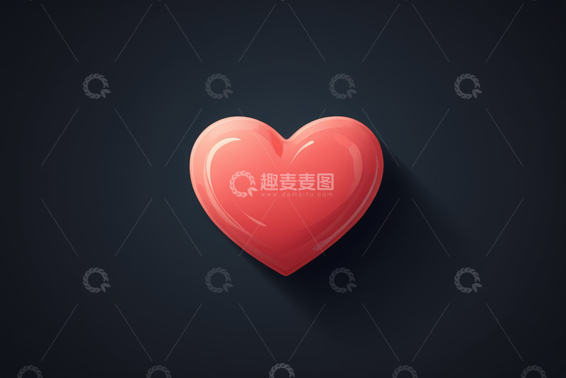 高清大图下载【趣麦麦图】红色心形图案