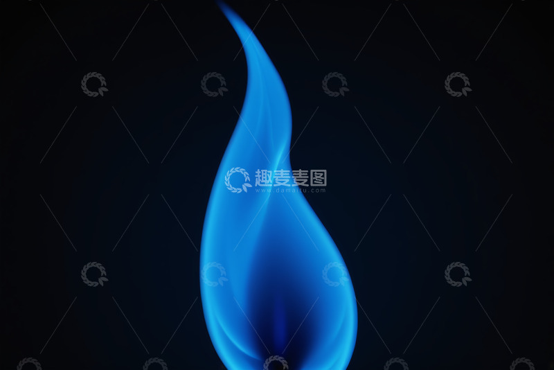高清大图下载【趣麦麦图】蓝色火焰特写素材