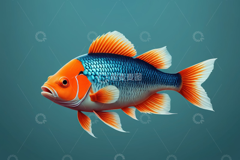 高清大图下载【趣麦麦图】色彩斑斓的观赏鱼