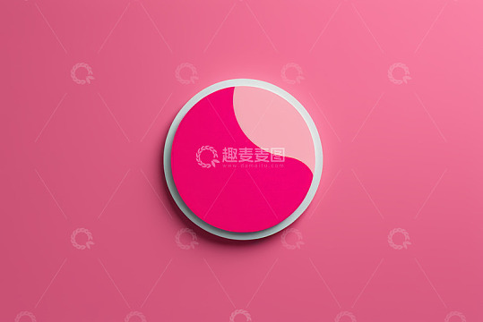粉色背景圆形设计元素
