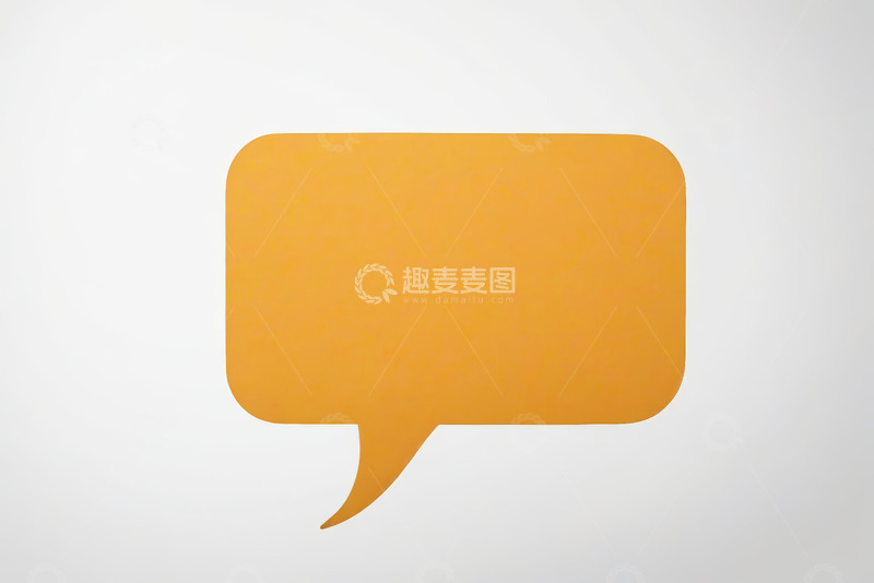 高清大图下载【趣麦麦图】橙色聊天对话框图标