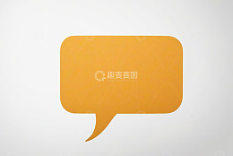 橙色聊天对话框图标