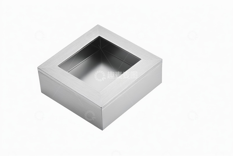 高清大图下载【趣麦麦图】银色方形金属容器静物