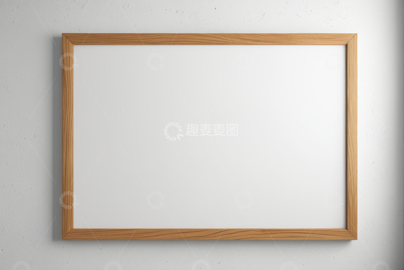 高清大图下载【趣麦麦图】白色背景上的木质框架