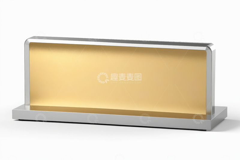 高清大图下载【趣麦麦图】现代金属金色展示牌