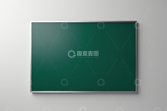 白色背景上的绿色屏幕