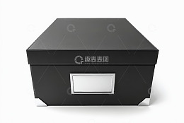 黑色文件收纳盒特写
