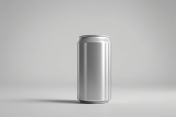 银色饮料罐头产品展示