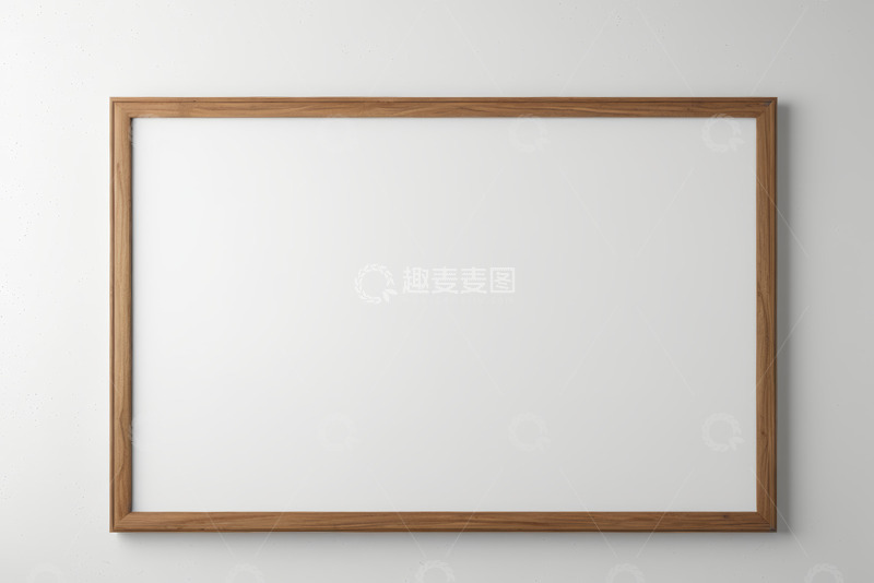 高清大图下载【趣麦麦图】白色背景上的木质框架