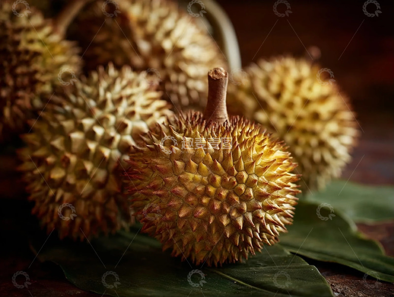 高清大图下载【趣麦麦图】新鲜榴莲高清摄影图
