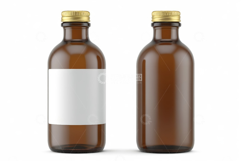 高清大图下载【趣麦麦图】棕色玻璃瓶素材展示