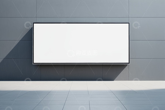空白广告牌现代墙面展示