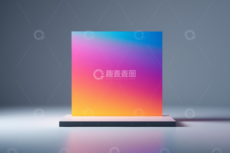 高清大图下载【趣麦麦图】渐变色彩展示台