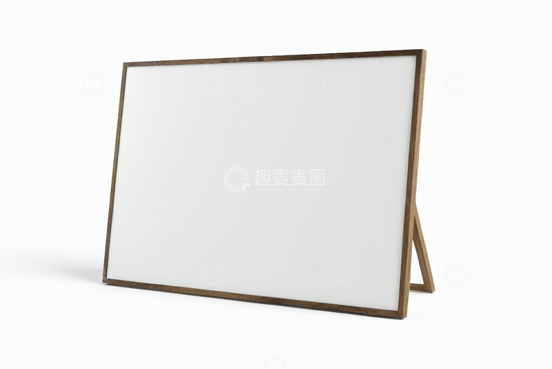 高清大图下载【趣麦麦图】木质框架空白展示板