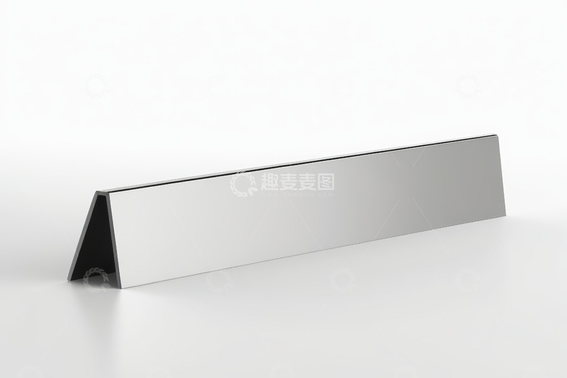高清大图下载【趣麦麦图】银色三角金属条产品展示