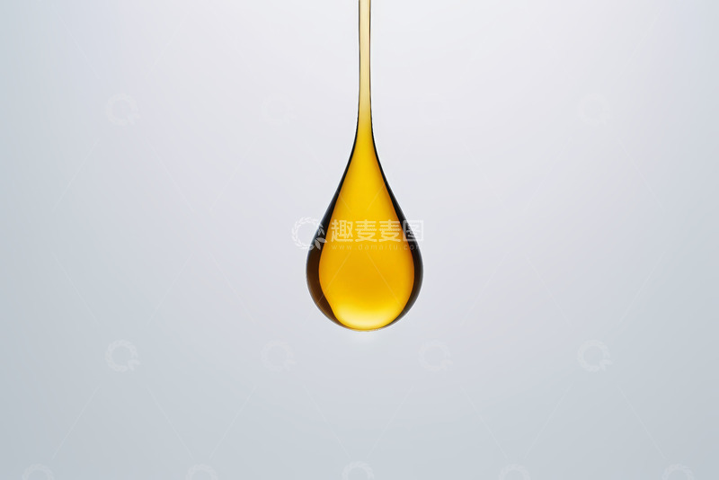 高清大图下载【趣麦麦图】黄色油滴悬空特写