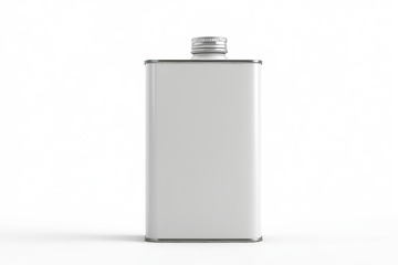 白色金属容器特写