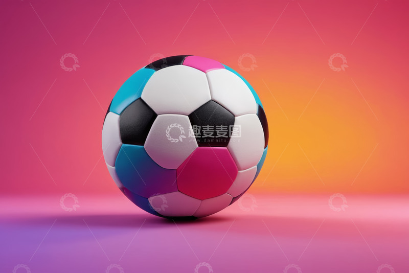 高清大图下载【趣麦麦图】多彩足球特写