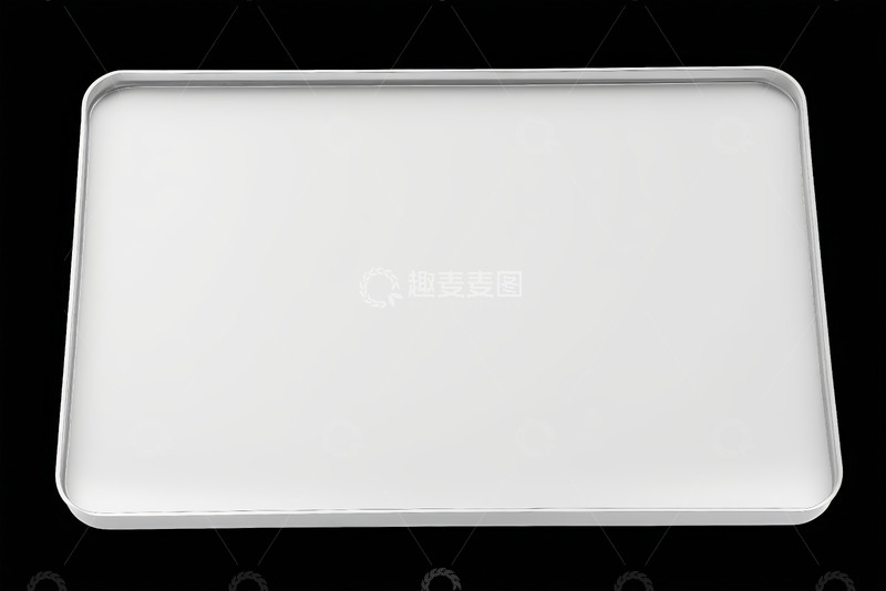 高清大图下载【趣麦麦图】白色矩形托盘特写