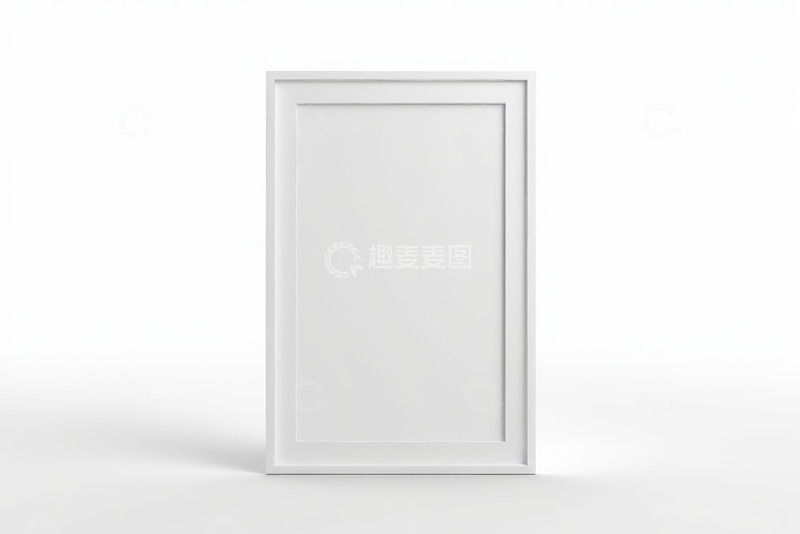 高清大图下载【趣麦麦图】白色相框空白展示素材