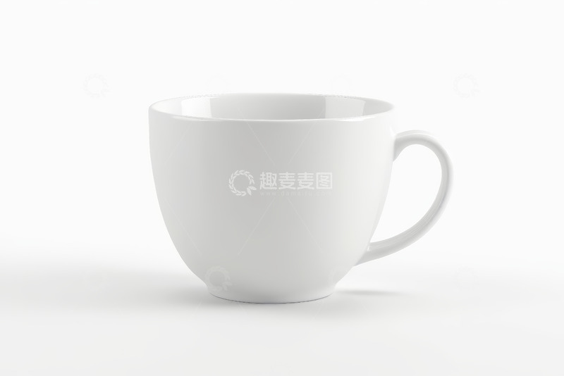 高清大图下载【趣麦麦图】白色马克杯静物特写