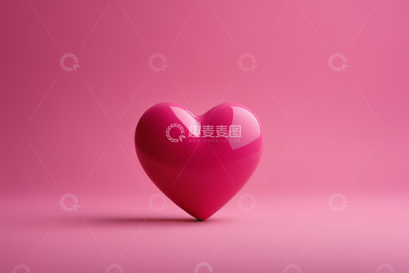 高清大图下载【趣麦麦图】粉色爱心静物素材