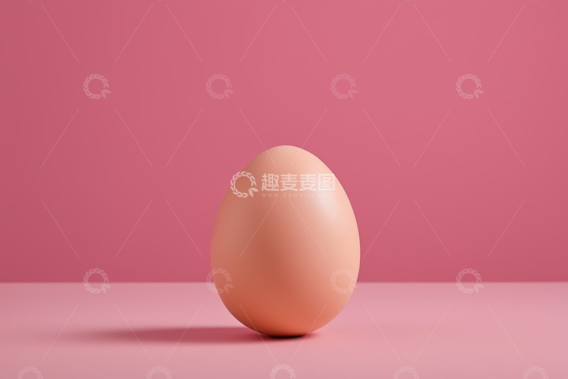 高清大图下载【趣麦麦图】粉色背景上的鸡蛋静物