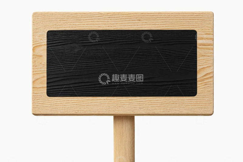 高清大图下载【趣麦麦图】木质指示牌特写