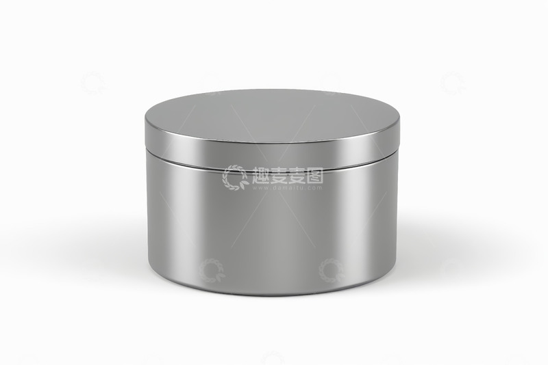 高清大图下载【趣麦麦图】银色圆柱形容器产品展示