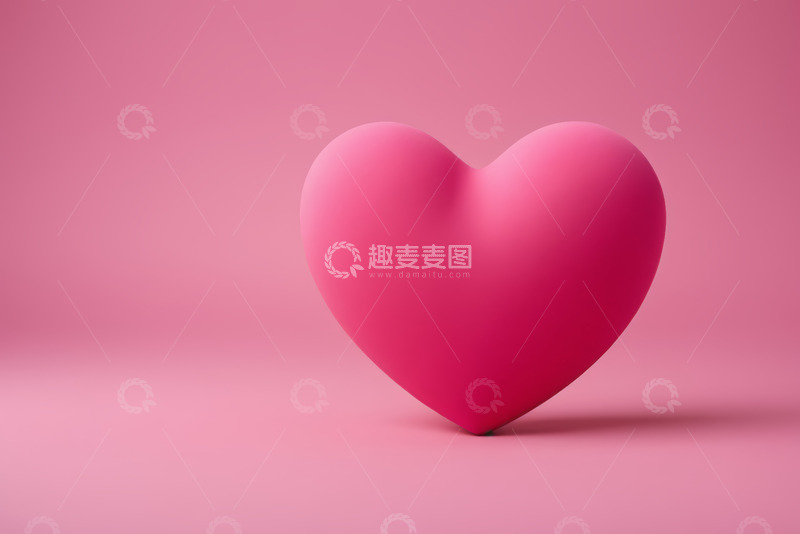 高清大图下载【趣麦麦图】粉色心形图案背景素材