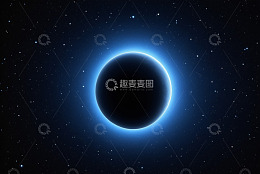 宇宙星空黑洞景象