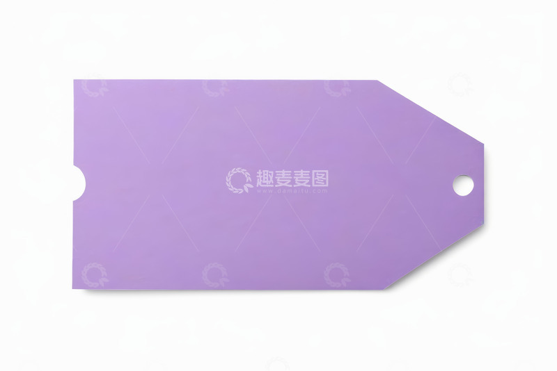 高清大图下载【趣麦麦图】紫色空白标签素材