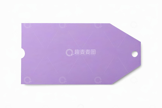 紫色空白标签素材